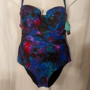 Torrid Plus Size Swimsuit Galaxy Size 2